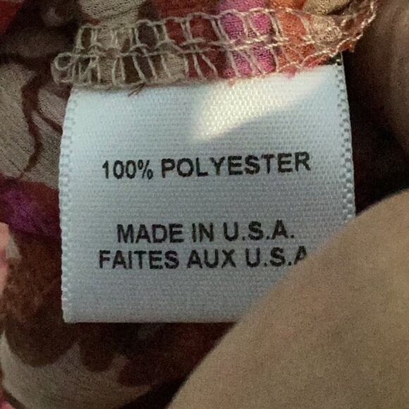 MISA HARTLY Women's red floral long sleeve size L - Picture 6 of 9